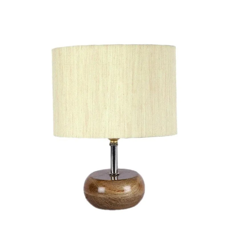 Pebble Fabric Table Lamp - Beige media 4