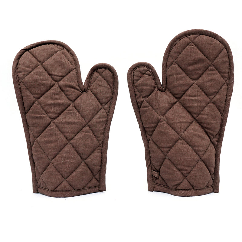 Swayam Garde Kitchen Gloves (Brown) - Set Of Two media 4