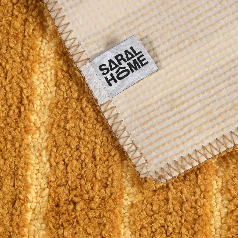 StripeEase Microfiber Bath Mats (Yellow) - Set of Two media 4