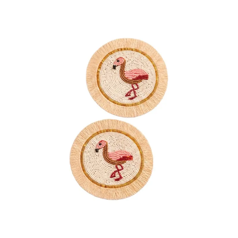 Flamingo Muse Coaster Set - Set of Two media 4
