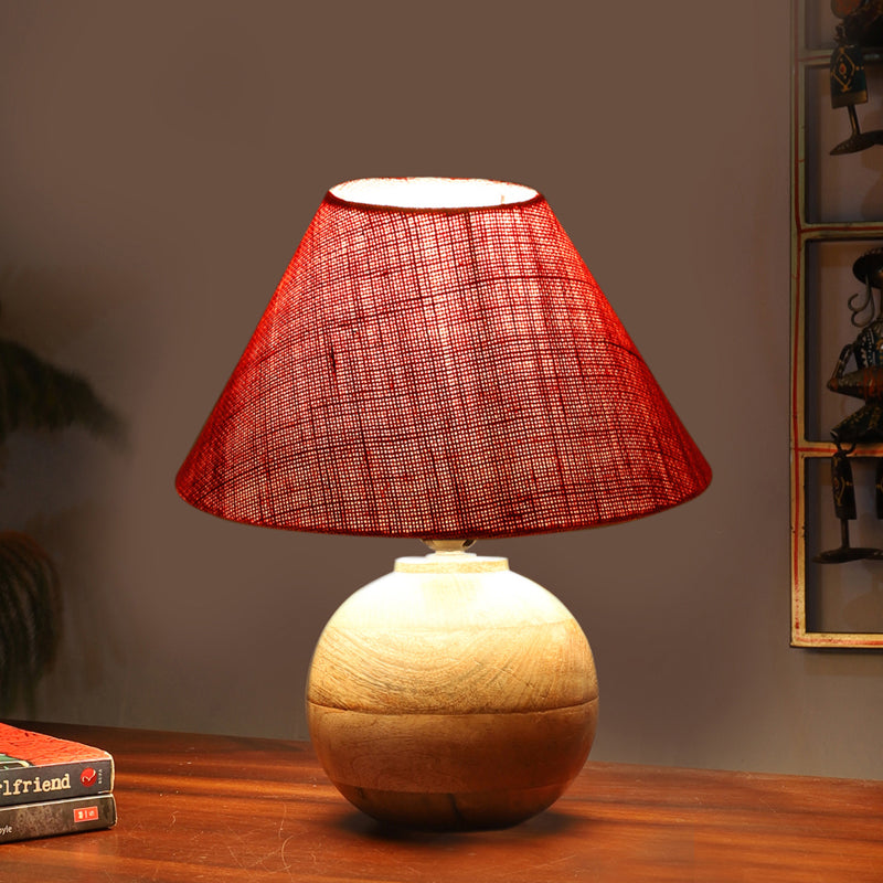 Sienna II Orb Jute Table Lamp - Pink,Brown