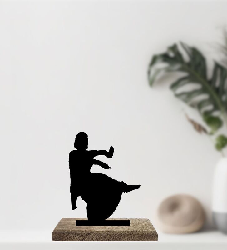 Ballet Kathak Fusion Iron Showpiece - Set Of Two media 5