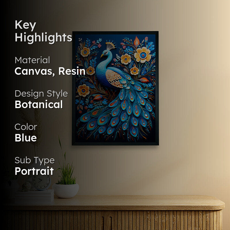 Peacock Plumage Wall Art media 2