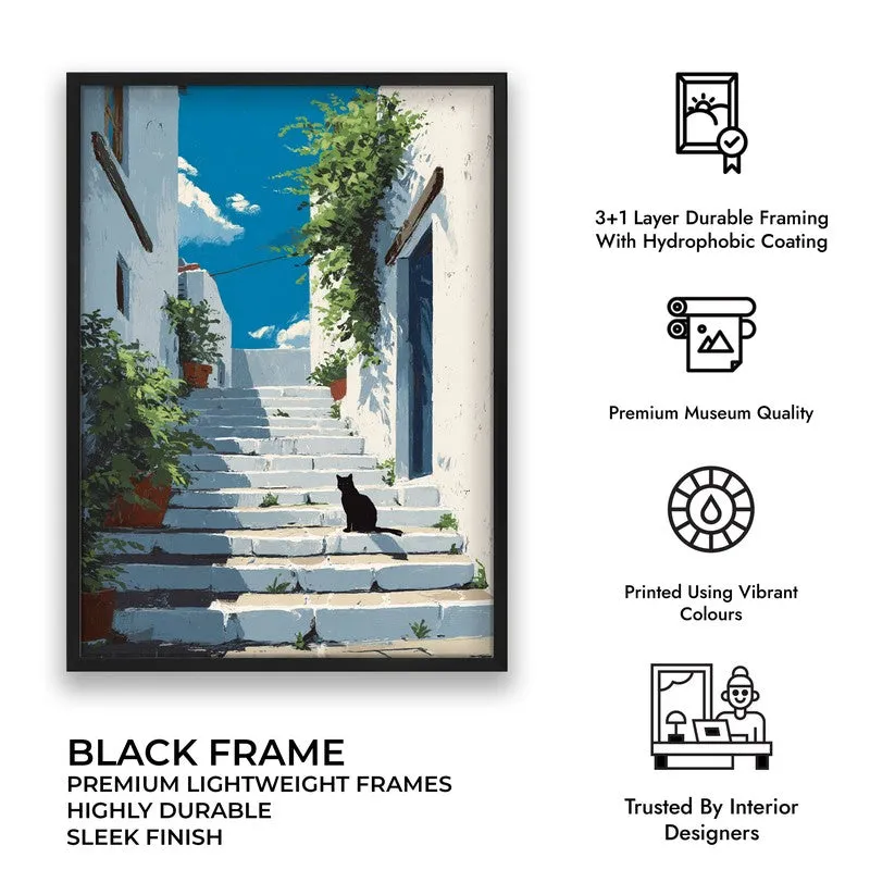 Secret Passage Canvas Wall Painting - Black Frame media 9