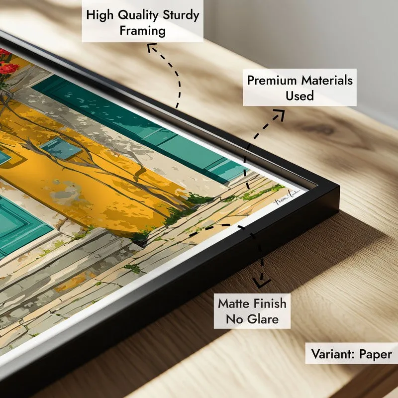 Viretta Canvas Wall Painting With Black Frame media 6