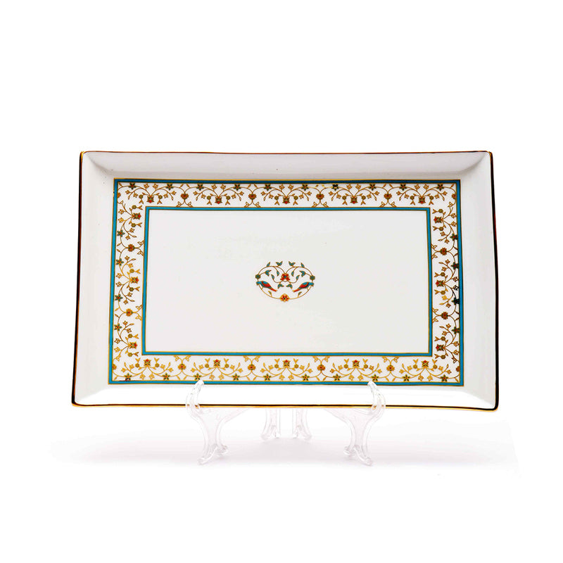 Gilded Mavi Tabletop Porcelain Platter media 2