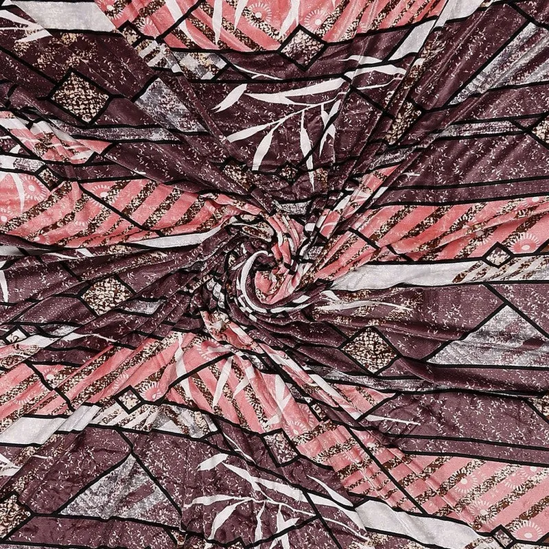 Monte Carlo Flow Forms Bedsheet (Pink) - 280 GSM media 5