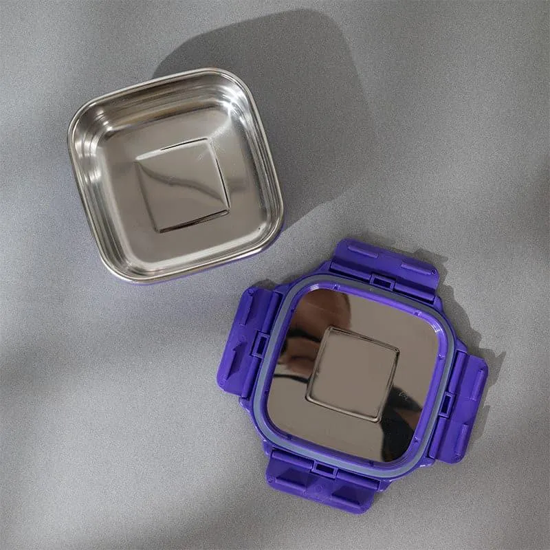 Fresh Savour Microwave Safe Lunch Box (Violet) - 300 mL media 6