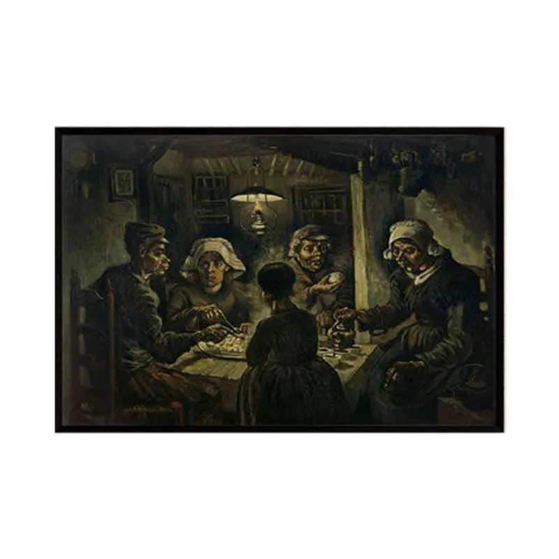 The Potato Eaters By Vincent Van Gogh - Black Frame media 6