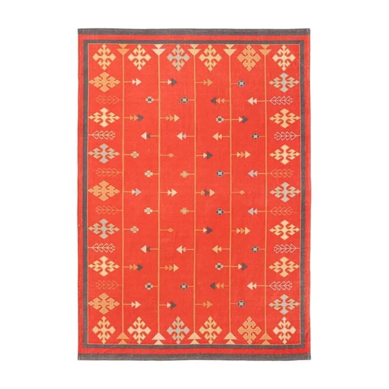 Luvira Cotton Cotton Door Mats - Red & White media 8