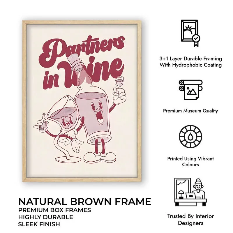Bar Cart Archival Canvas Wall Art - Brown media 11