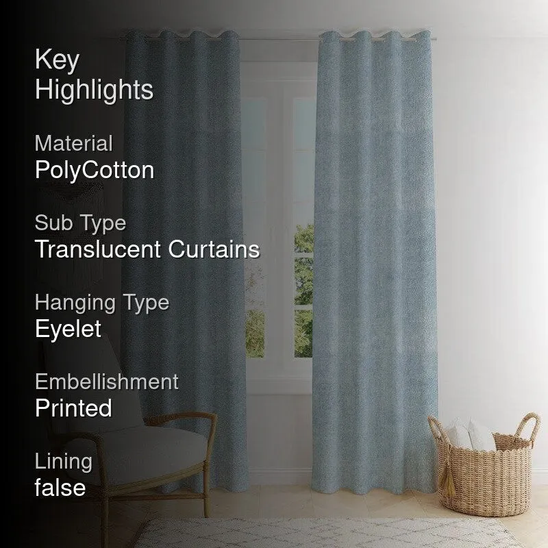Zephyr Jacquard Single Curtain (Sea Green) media 2