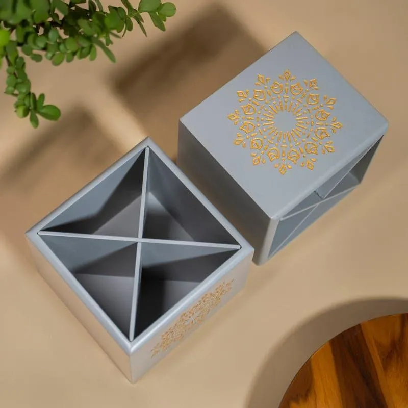 Hira Ethnic Cutlery Holder - Grey media 3