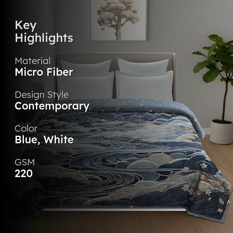 Weavy Stone Micro Fiber Comforter - 220 GSM media 2