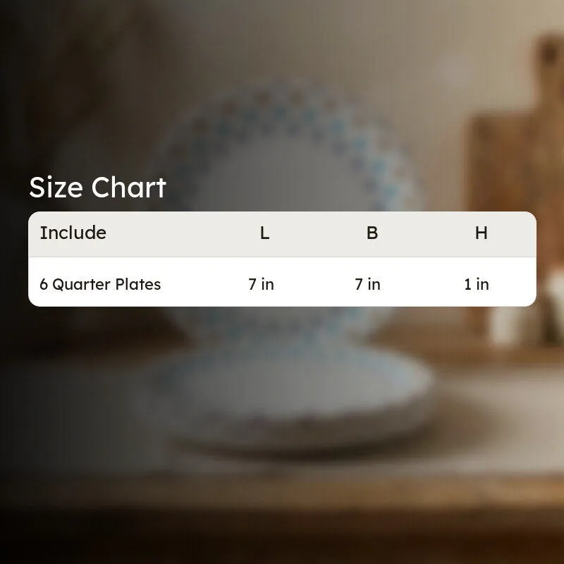 Arris Melamine Quarter Plates - Set of Six media 10