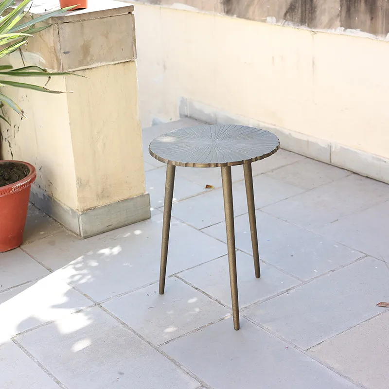 Tri Leaf Aluminium Side Table media 4