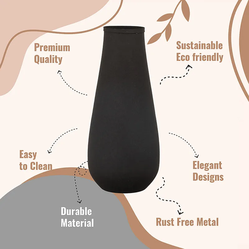 Areitha Metal Vase (Black) - Set Of Two media 5