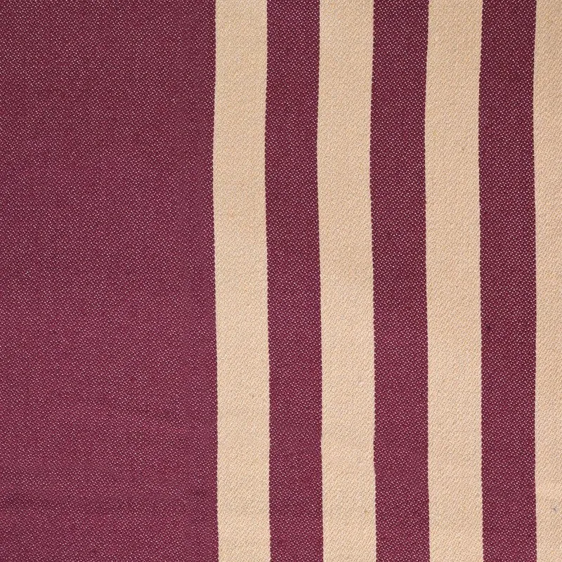 Line Comfort Cotton Bedsheet (Maroon) - 102 TC media 4
