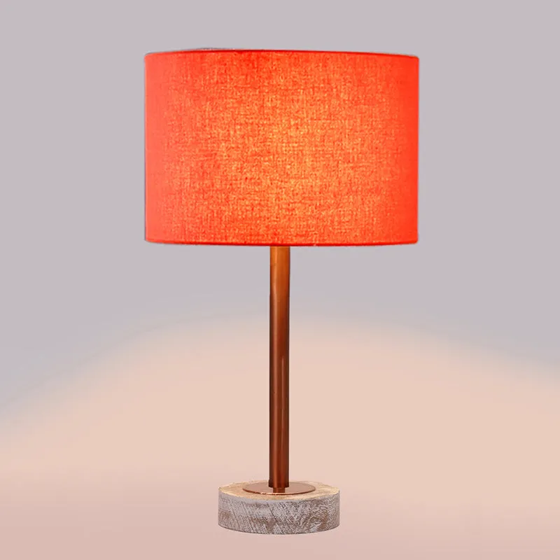 Cotin I Rodin Wooden Table Lamp - Orange,Copper,White media 5