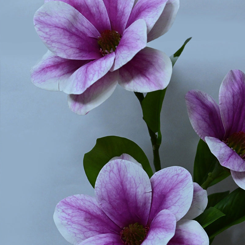 Artificial Magnolia Flower Stick - Purple media 4