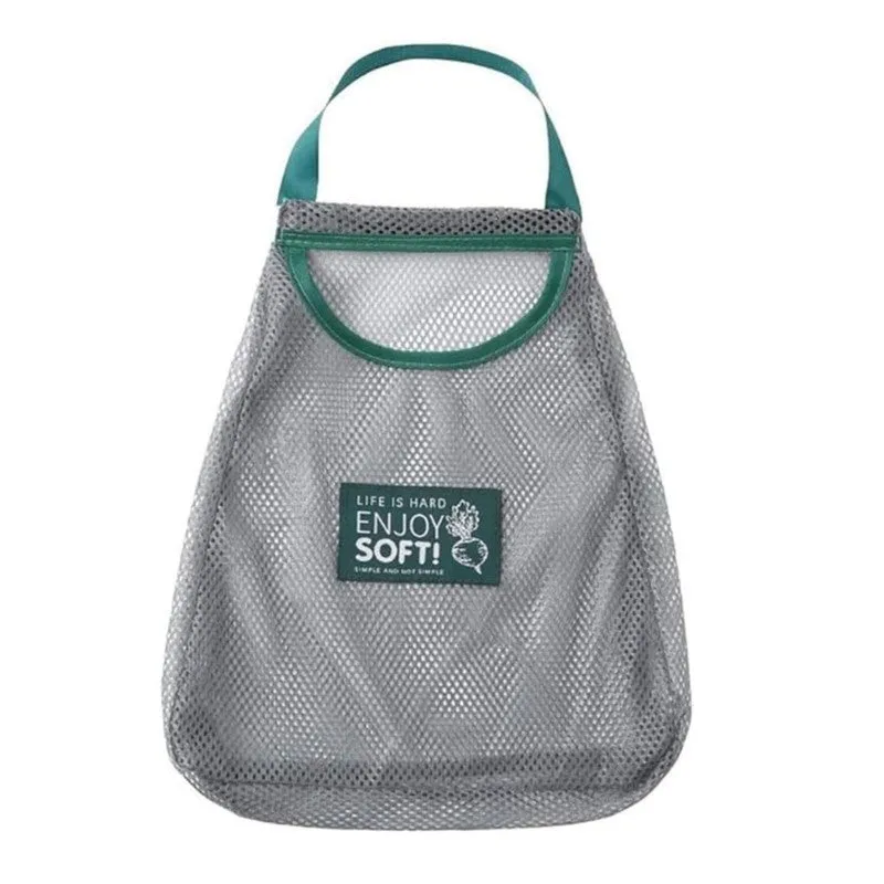 Eco-Friendly Green Mesh Kitchen Storage Bag media 4