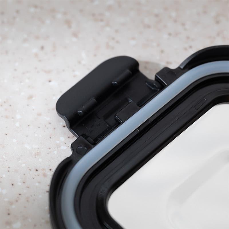 Timo Glass Lunch Box (Black) - 320 ML media 7
