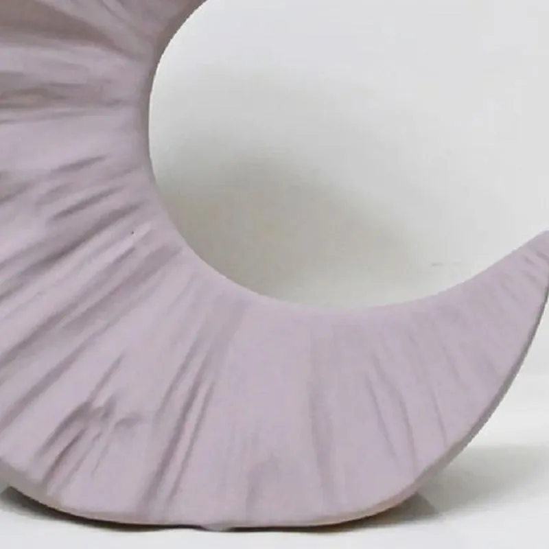 Lunar Half Moon Ceramic Vase - Purple media 6