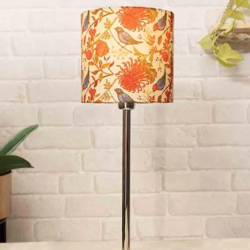 Amber Tall Fabric Table Lamp - Multicolor media 4