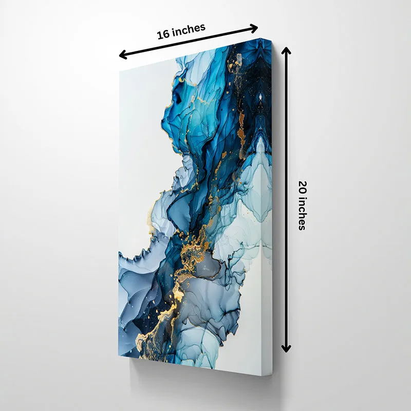 Swirling Gold Wall Painting media 5