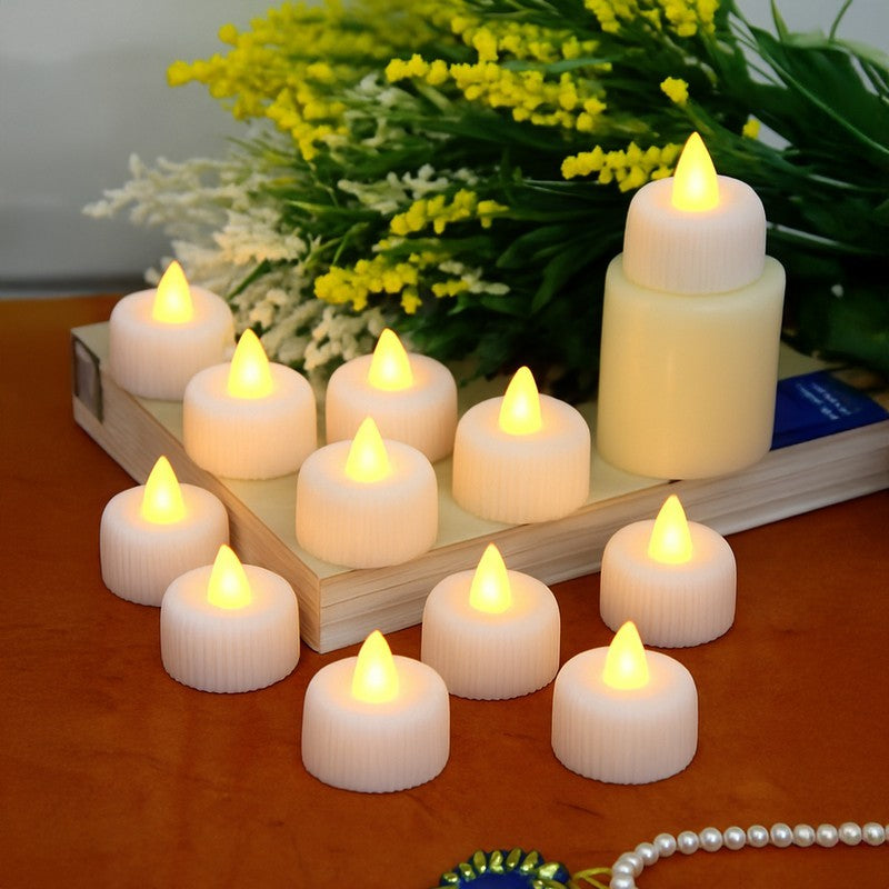 GlowEver Flameless Battery Candle -Set of Twelve