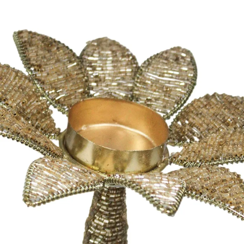 Blooming Flower Tea Light Candle Holder media 5