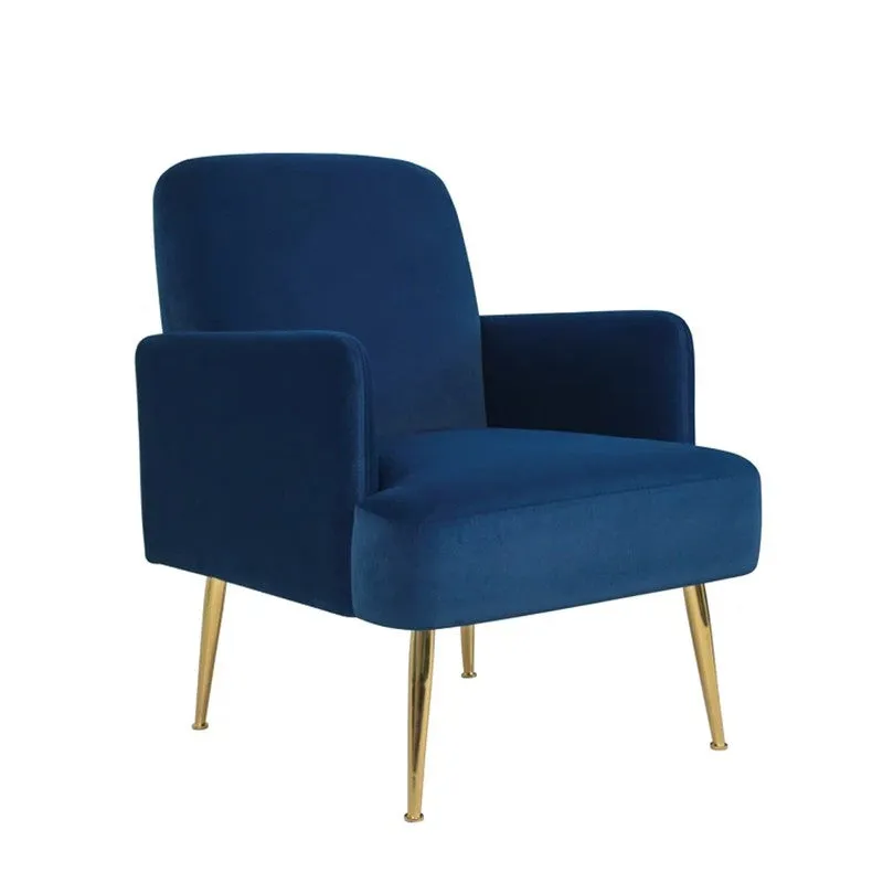 Serenza Neem Wood Accent Chair - Dark Blue media 3