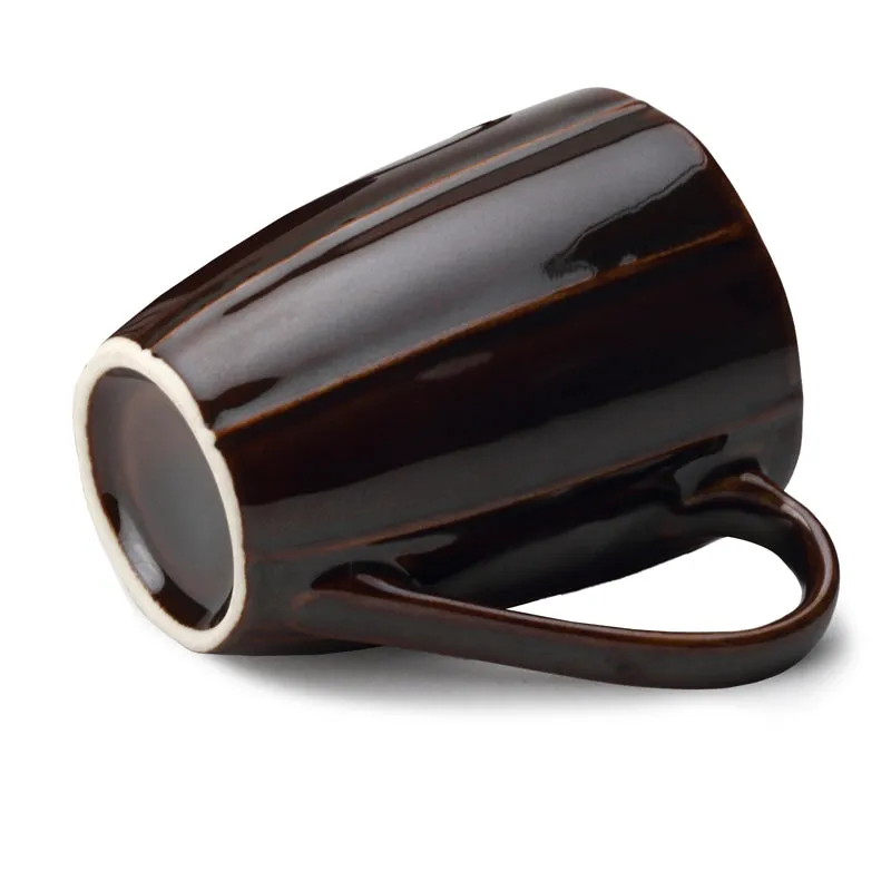 Ciro Porcelain Coffee Mug (300 mL) -Brown media 5