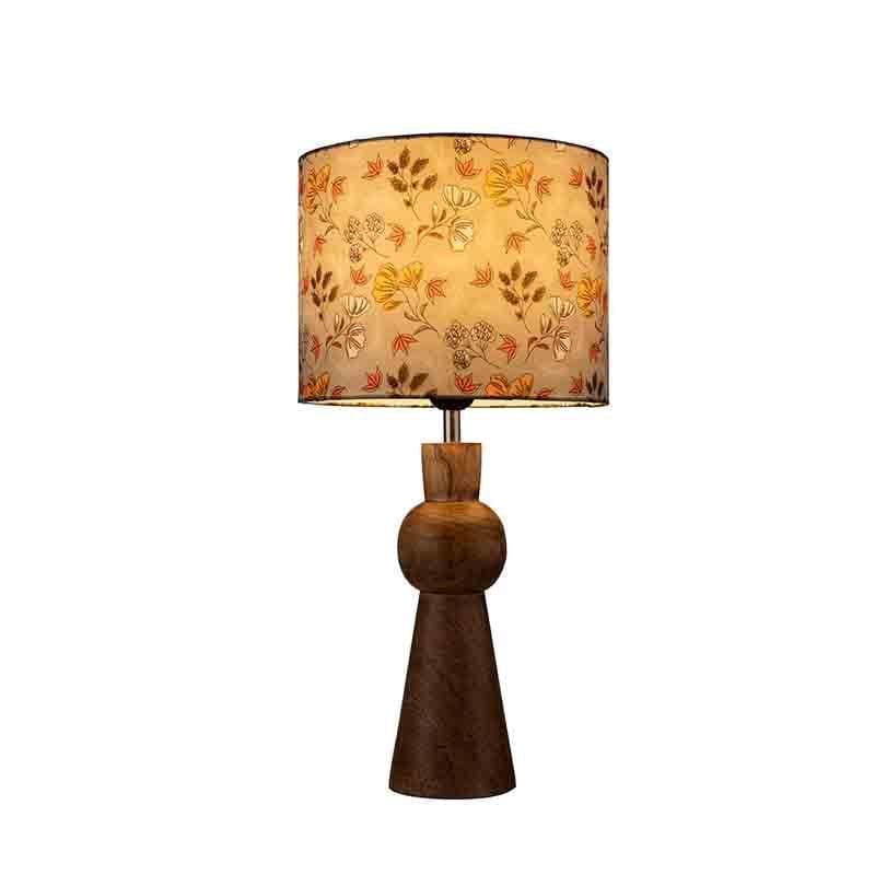 Glorious Gardenia Wooden Table Lamp - Multicolor media 5