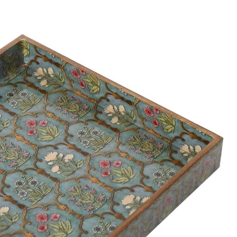 Fleur Jharokha Square Serving Tray media 4