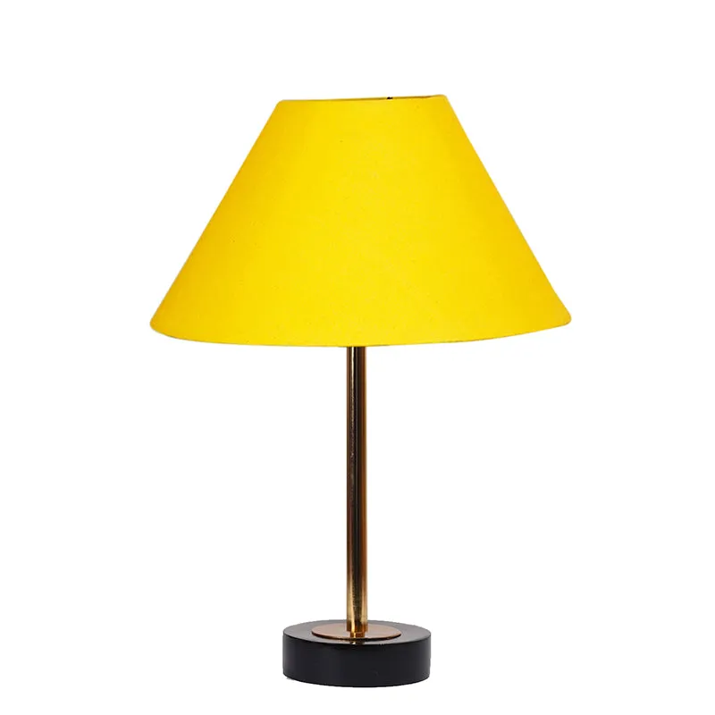 Cotin II Rodin Wooden Table Lamp - Yellow,Gold,Black media 4