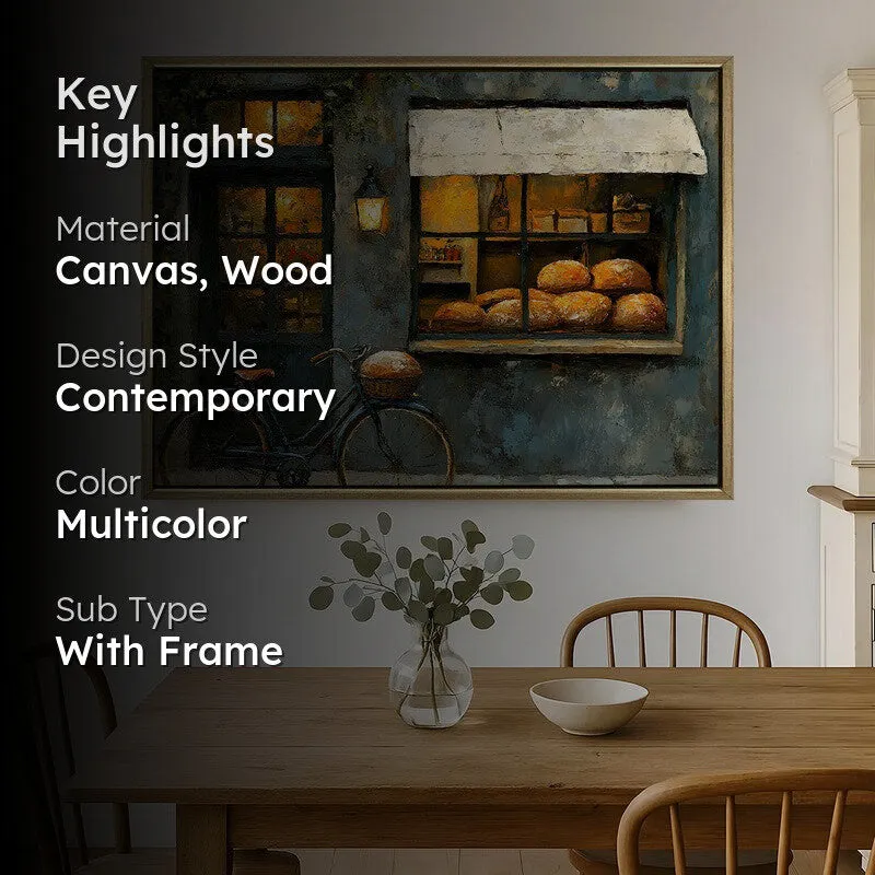 Fresh Loaves Canvas Wall Painting With Frame media 2