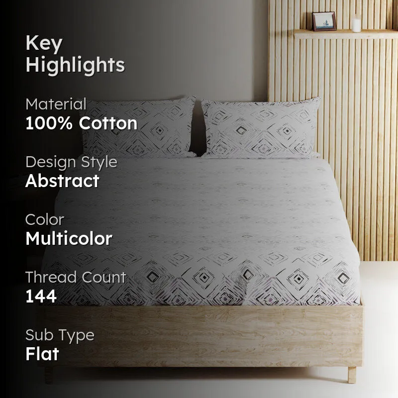 Palladia Cotton Bedsheet - 144 TC media 2