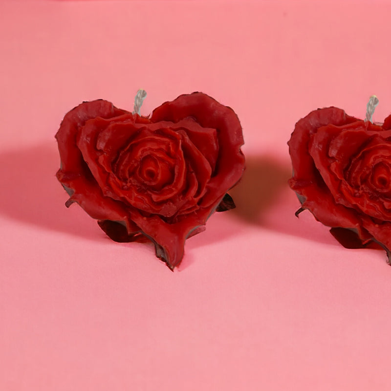 Hearty Rose Scented Candle - Set Of Two media 5