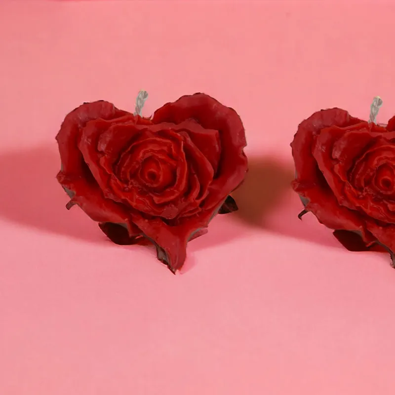 Hearty Rose Scented Candle - Set Of Two media 5