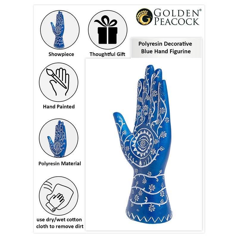 Indigo Aura Palm Showpiece media 5