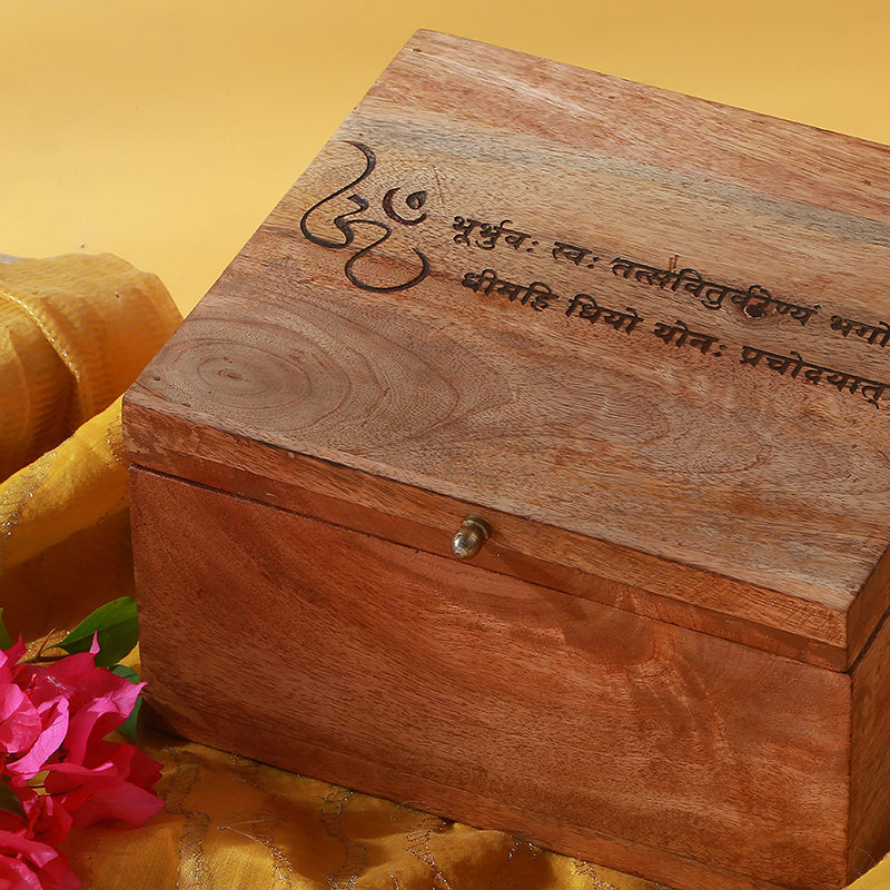 Earth Lide Mango Wood Storage Box media 3