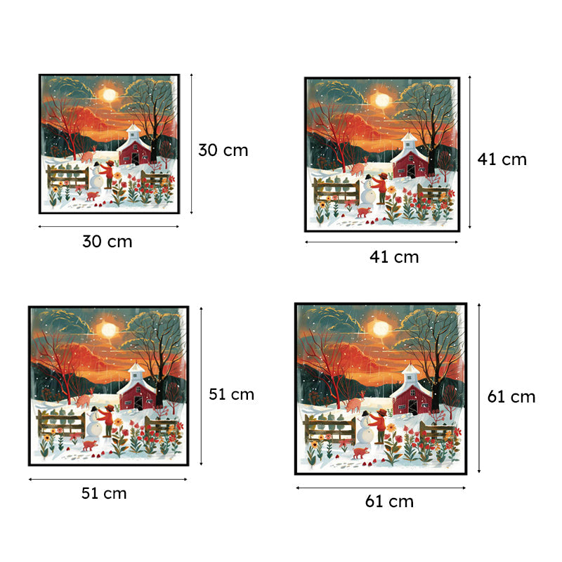 Frosty Christmas Night Wall Painting media 6