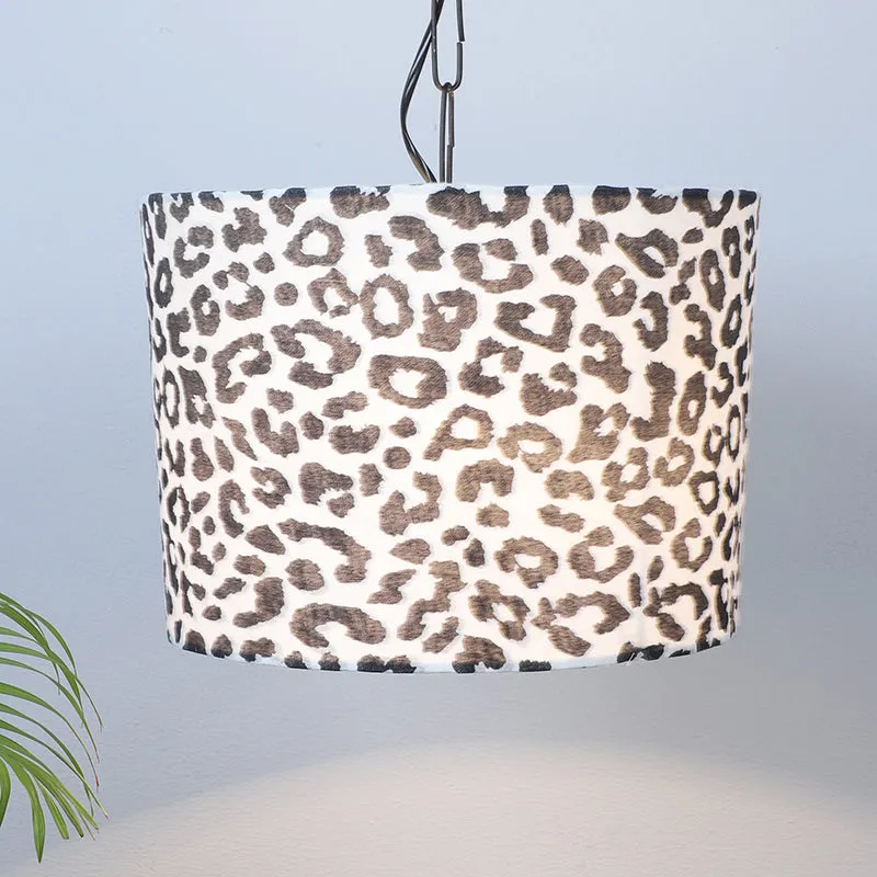 Leopard Hide Printed Iron Ceiling Lamp media 4