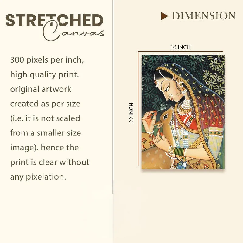 Rajasthan Princess Canvas Wall Art & Paintings media 9