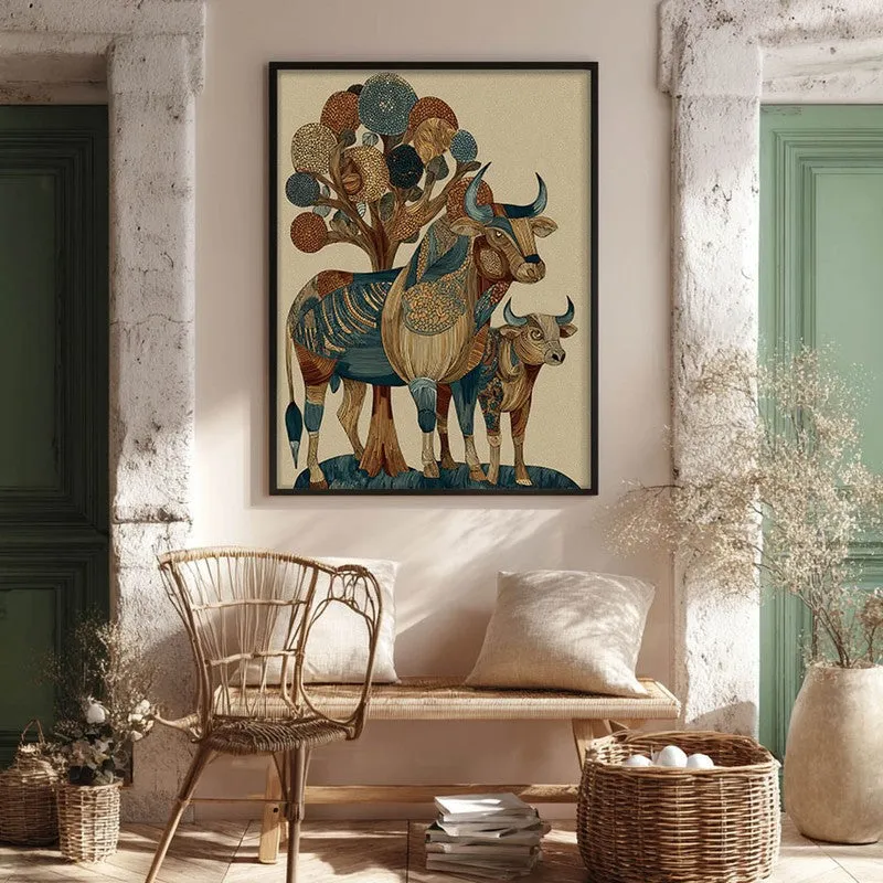 Suravi Canvas Wall Painting With Black Frame media 3