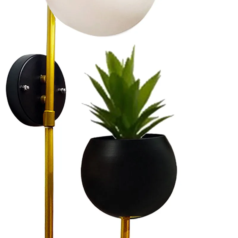 Hymn Glass & Metal Wall Lamp - Multicolor media 4