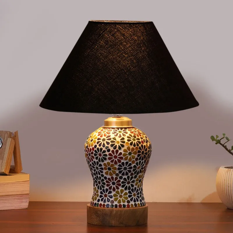 Veloura Wooden Table Lamp - Black media 3