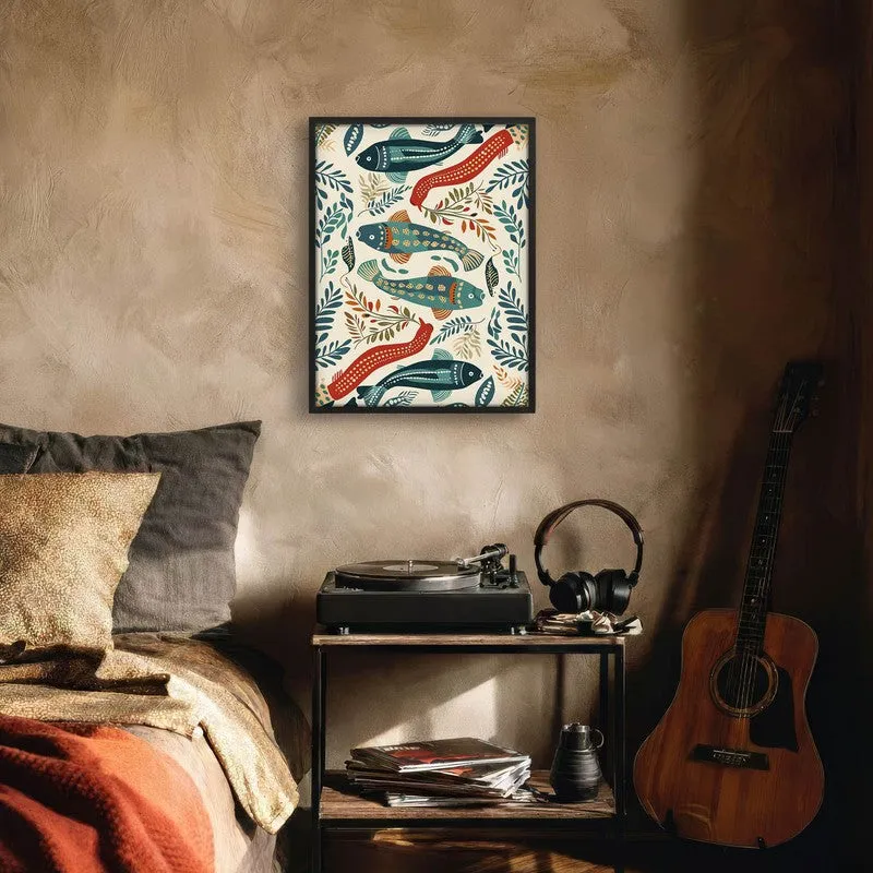 Jalika Canvas Wall Painting With Black Frame media 7