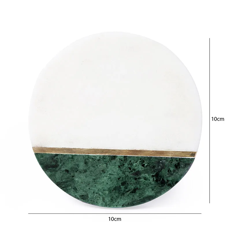 Tesoro Marble Coaster (Green) - Set Of Four media 8